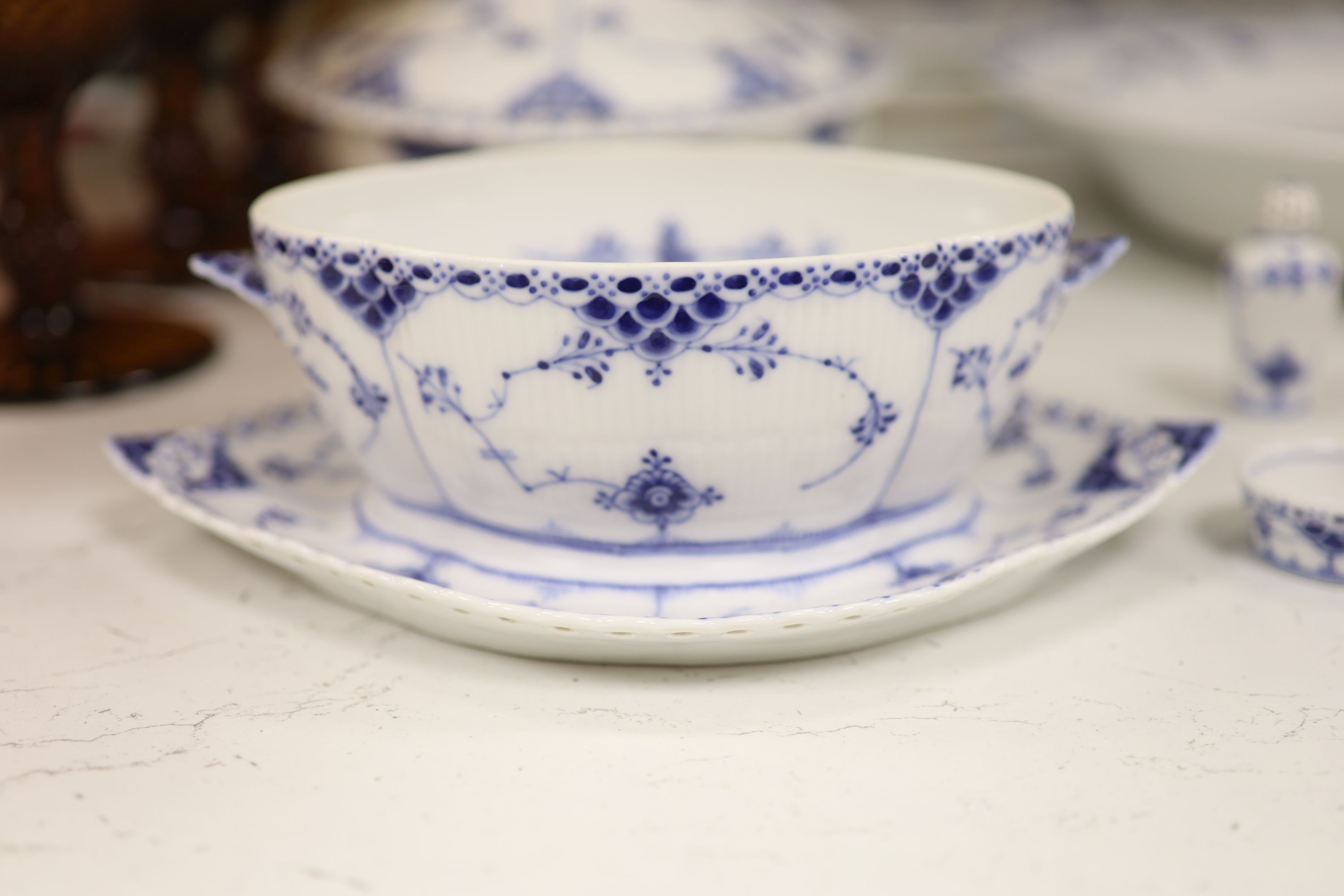A Royal Copenhagen onion pattern part dinner service